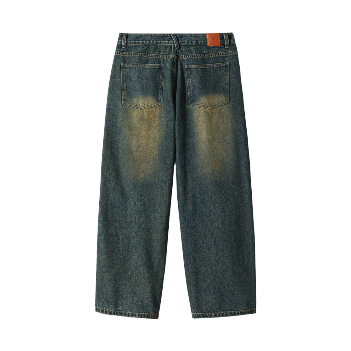 디미트리블랙 ASI 에센셜 원턱 와이드 데님 팬츠 옐로우 워싱(Dimitri Black ASI Essential One Tuck Wide Denim Pants Yellow Washing) - 2