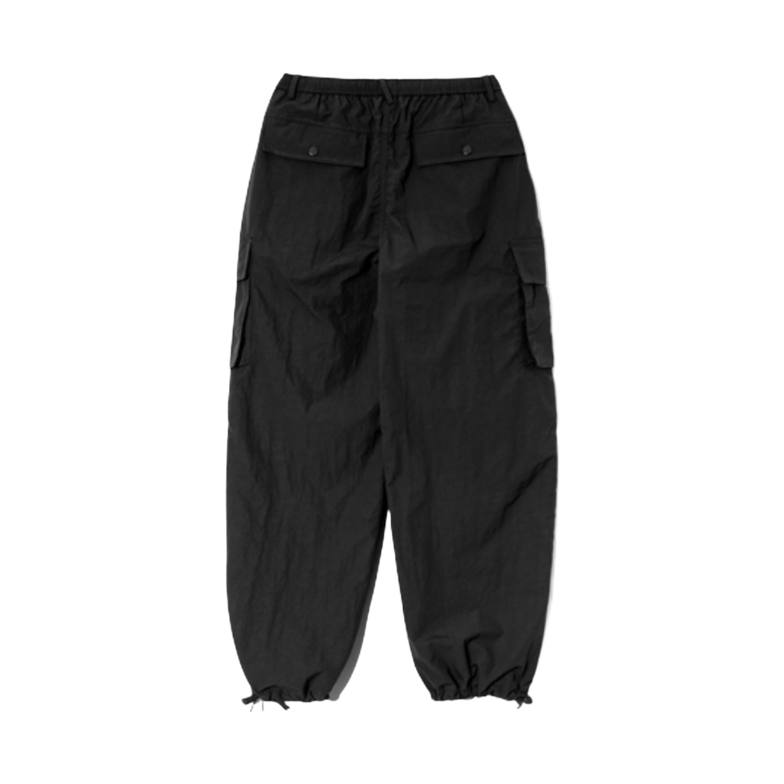 디미트리블랙 원턱 나일론 파라슈트 카고 팬츠 블랙(Dimitri Black One Tuck Nylon Parachute Cargo Pants Black) - 2