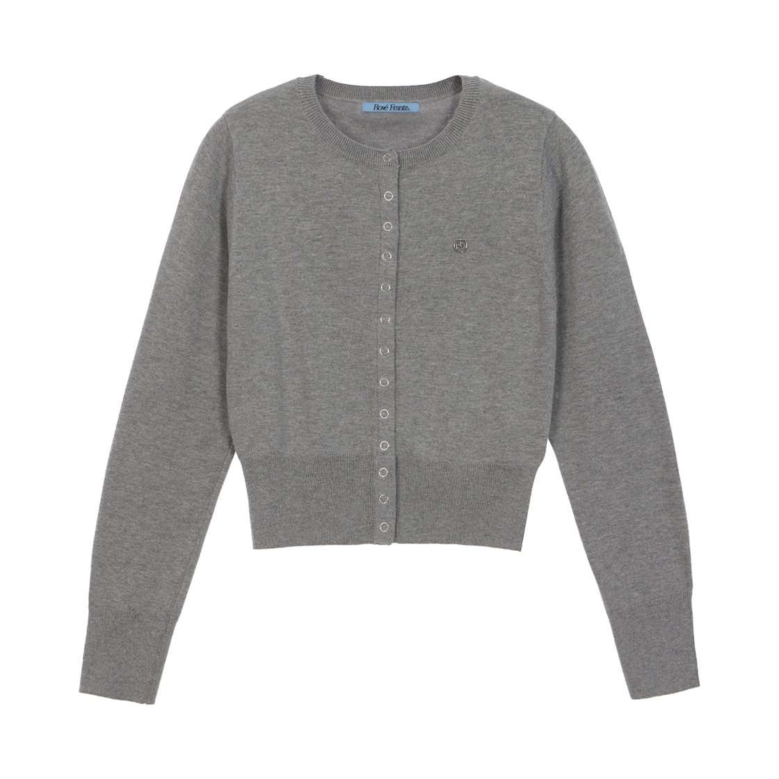 로제프란츠 아일렛 라운드 가디건 그레이(Rosefrantz Eyelet Round Cardigan [Gray])
