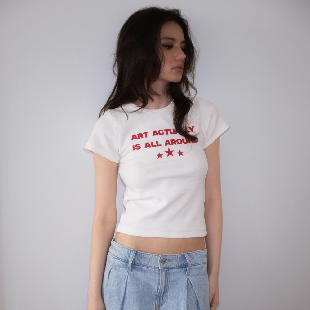 로제프란츠 스타 레터링 티셔츠 화이트(Rosefrantz Star Lettering T-shirt [White]) - 3