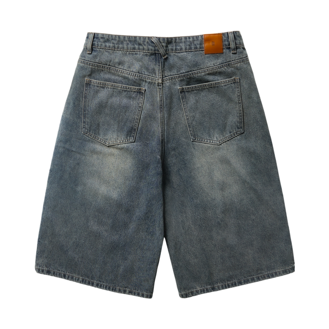 디미트리블랙 VLAD 슬래쉬 버뮤다 데님 팬츠 더스트 인디고(Dimitri Black VLAD Slash Bermuda Denim Pants Dust Indigo) - 2