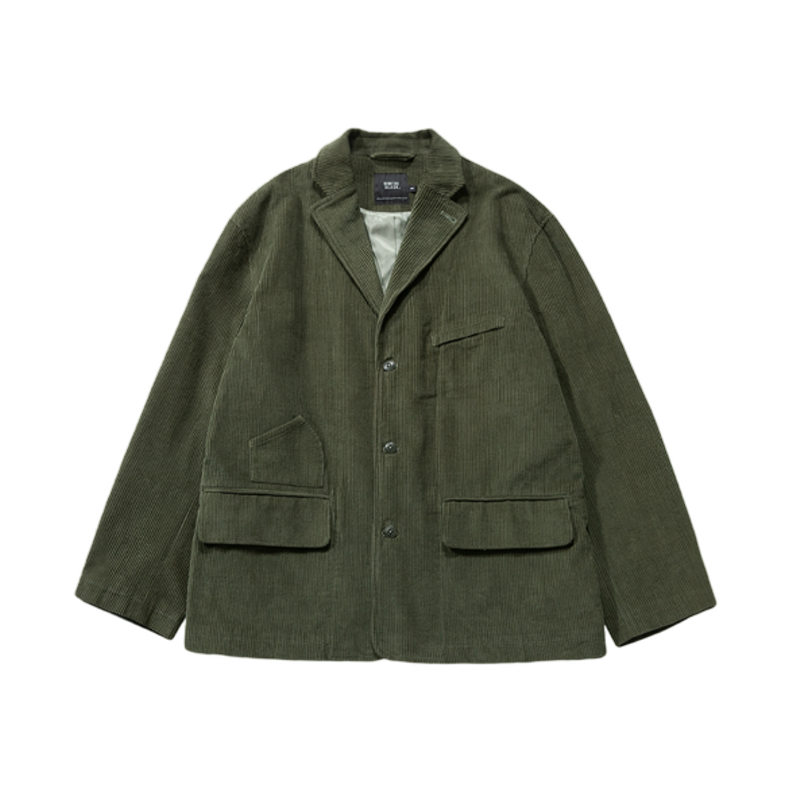 디미트리블랙 코듀로이 퍼티그 블레이저 자켓 올리브(Dimitri Black Corduroy Fatigue Blazer Jacket Olive)