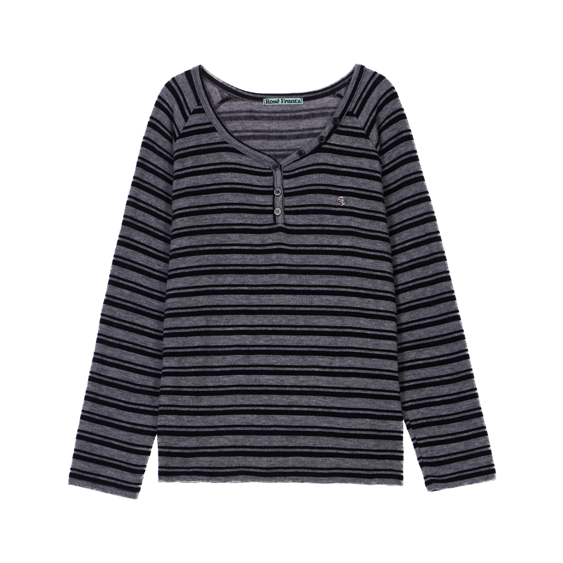 RS26SLS107BLK Rosefrantz Stripe Button Long Sleeve [Black]