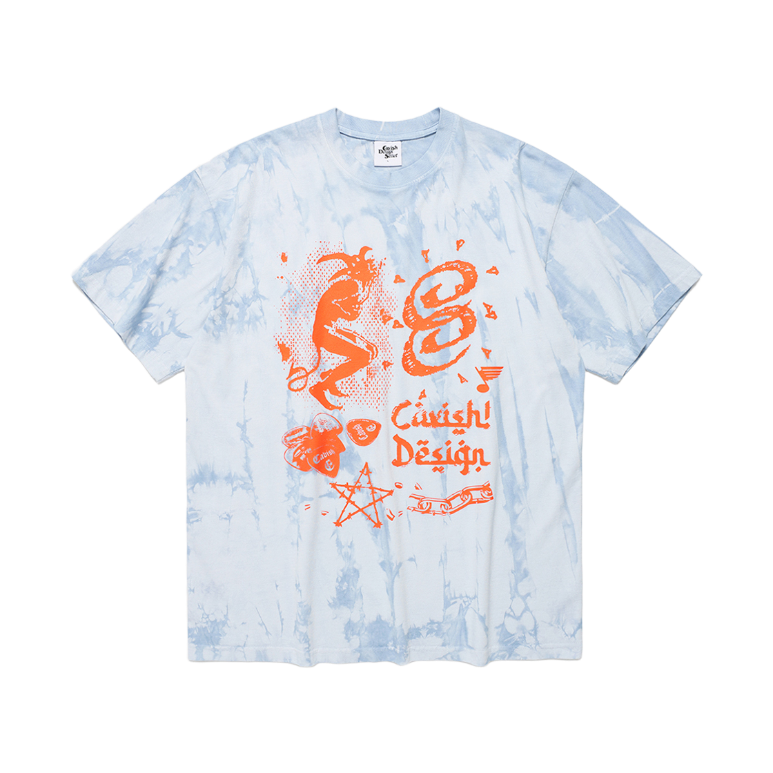 CV2EMUT504ABL CAVISH Overdyed Roar SS Tee Blue
