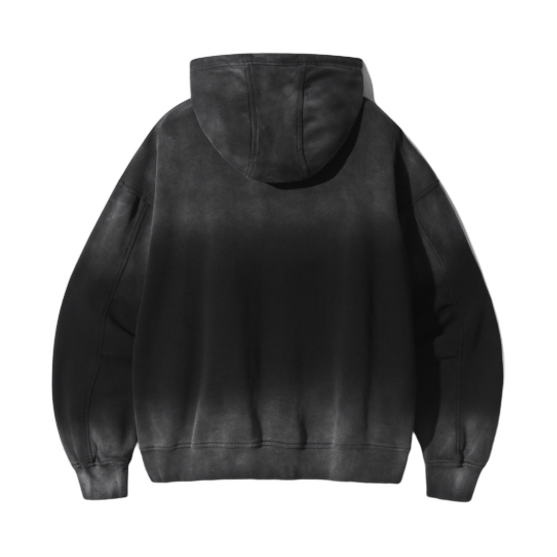 디미트리블랙 아트워크 페이드 워싱 후드 티셔츠 피그먼트 차콜(Dimitri Black Artwork Fade Washing Hooded T-Shirt Pigment Charcoal) - 2