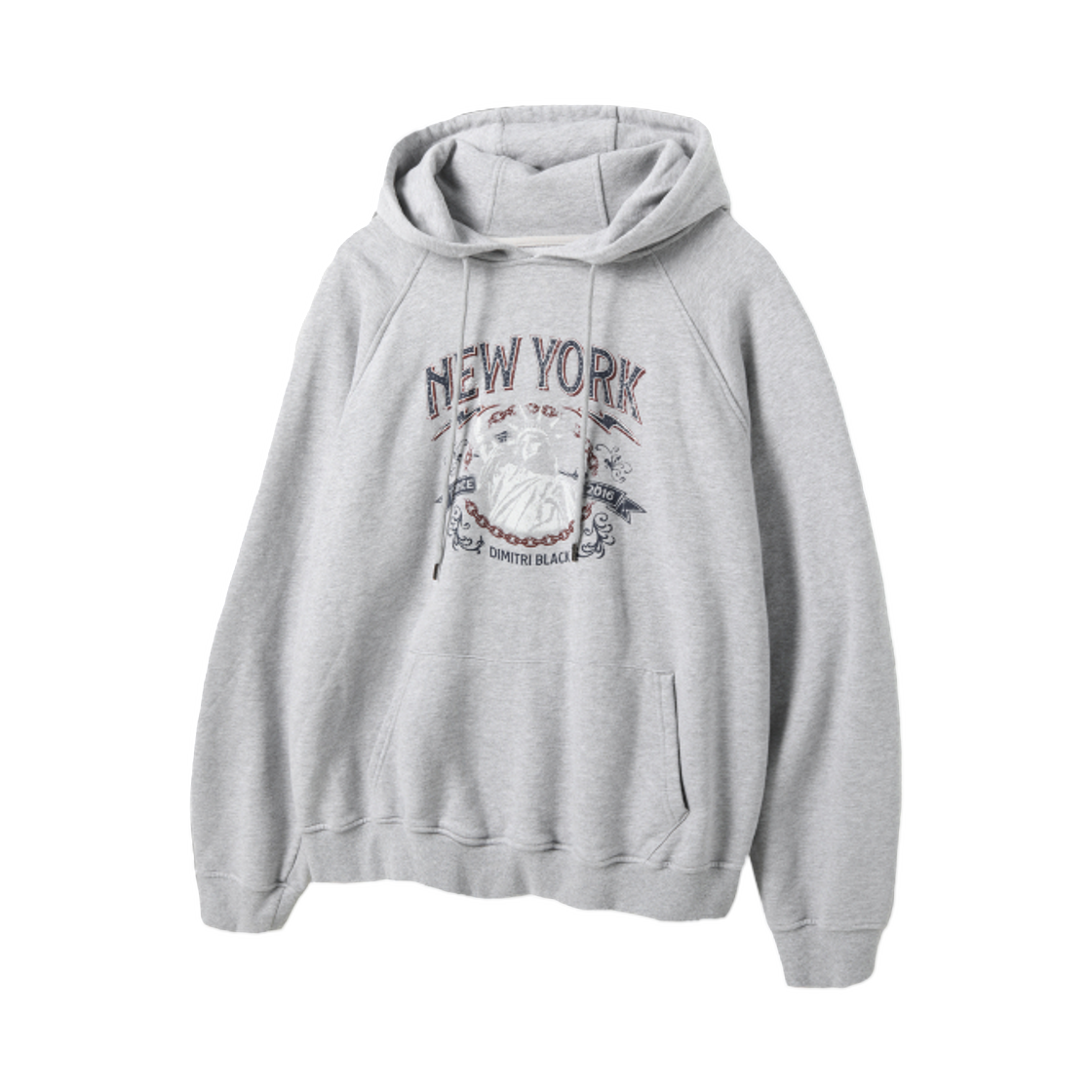 디미트리블랙 NYC 후드 티셔츠 멜란지(Dimitri Black NYC Hooded T-Shirt Melange)
