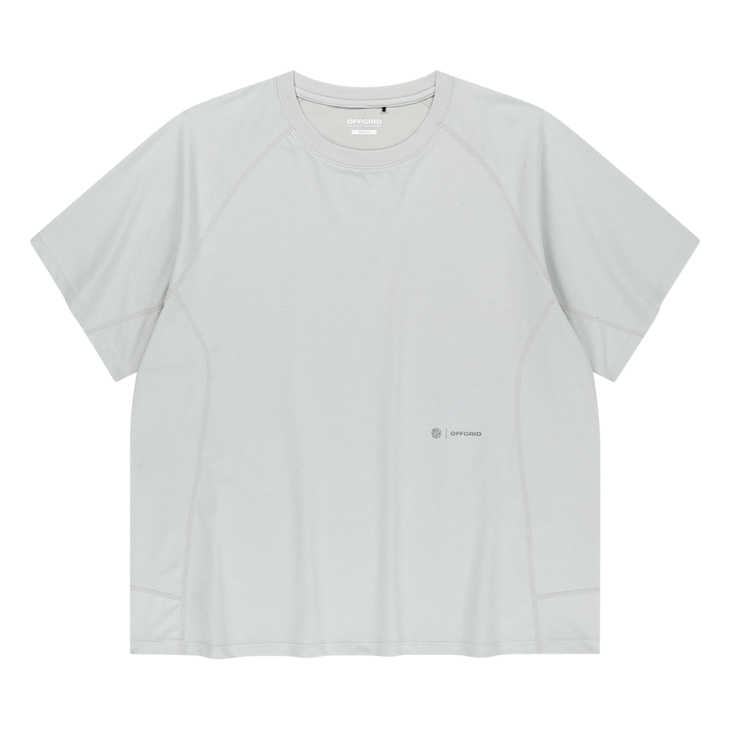 오프그리드 브리젝스 에어로쿨 절개 반팔 티셔츠 라이트 그레이(OFFGRID Breezex Aerocool Incision Shortsleeve Light Grey)