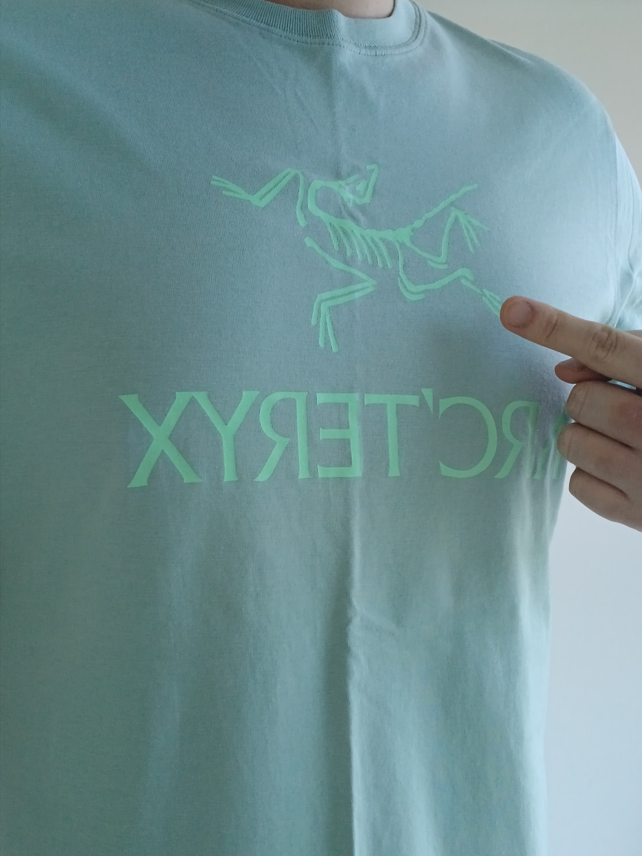Nike ACG Trail Cap Black, Arc'teryx Arc'word Logo SS T-Shirt Stone Green 착용 스타일 - 3
