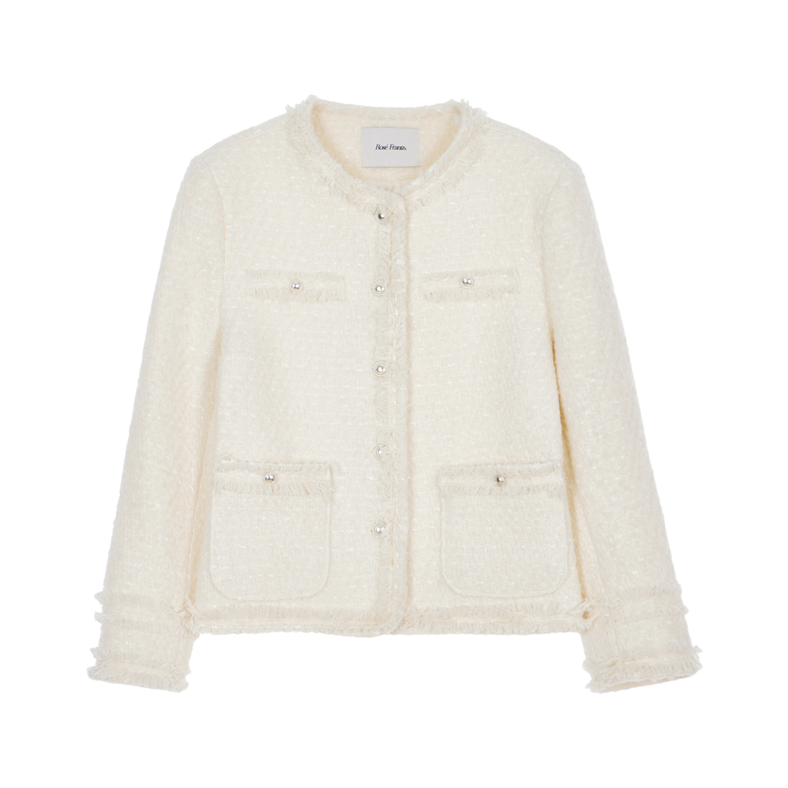 RS25CJK103IVR Rosefrantz Glory Wool Tweed Jacket [Ivory]