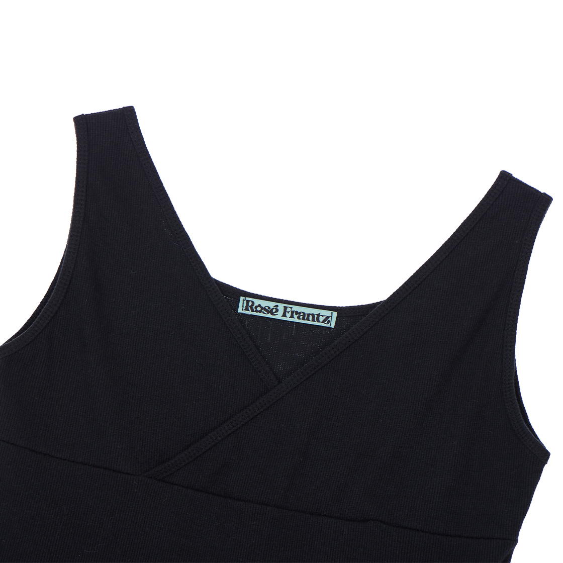 로제프란츠 랩 브이넥 슬리브리스 블랙(Rosefrantz Wrap V-neck sleeveless [Black]) - 2