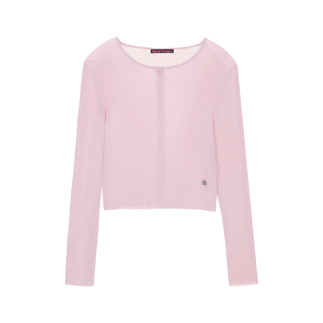 RS25CCD102PNK Rosefrantz Linen Knit Cardigan [Pink]