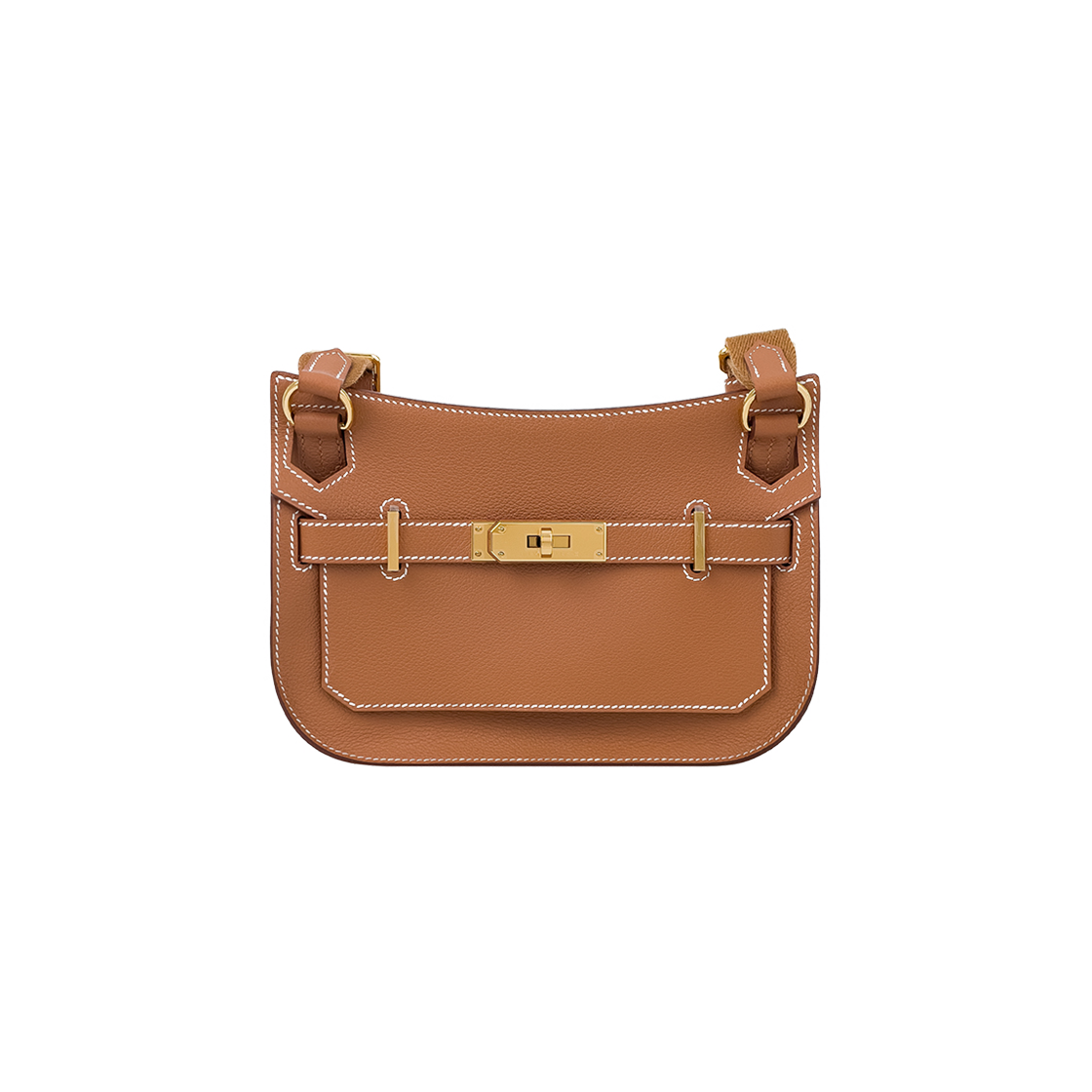 ITKW86QNW3N6 Hermes Mini Jypsiere in Camel Gold Gold Hardware (6HB0227)