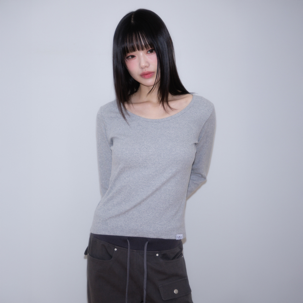 로제프란츠 에센셜 로즈 라벨 롱슬리브 그레이(Rosefrantz Essential Rose Label Long Sleeve [Gray]) - 5