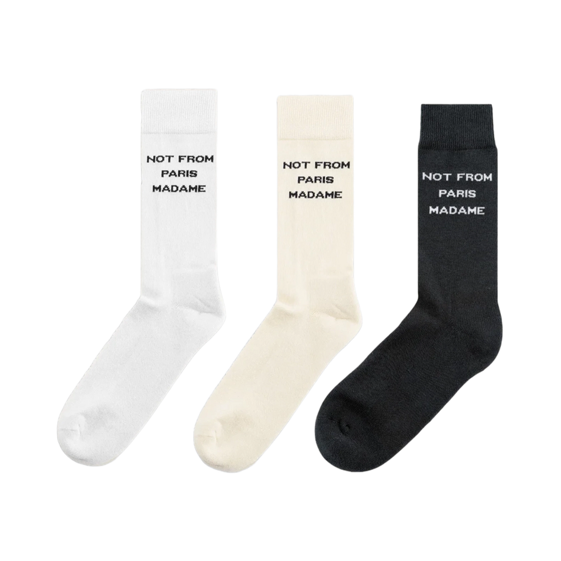 SK101-CO024-MC Drole de Monsieur Le Pack de Chaussettes Slogan Socks Multicolor
