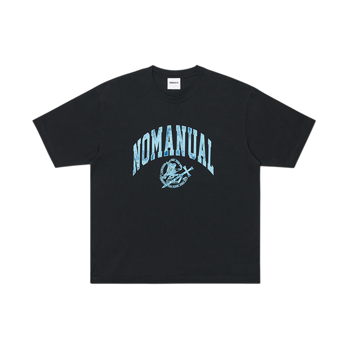 NMSS62TS32BLK NOMANUAL 2T Arch Logo T-Shirt Black