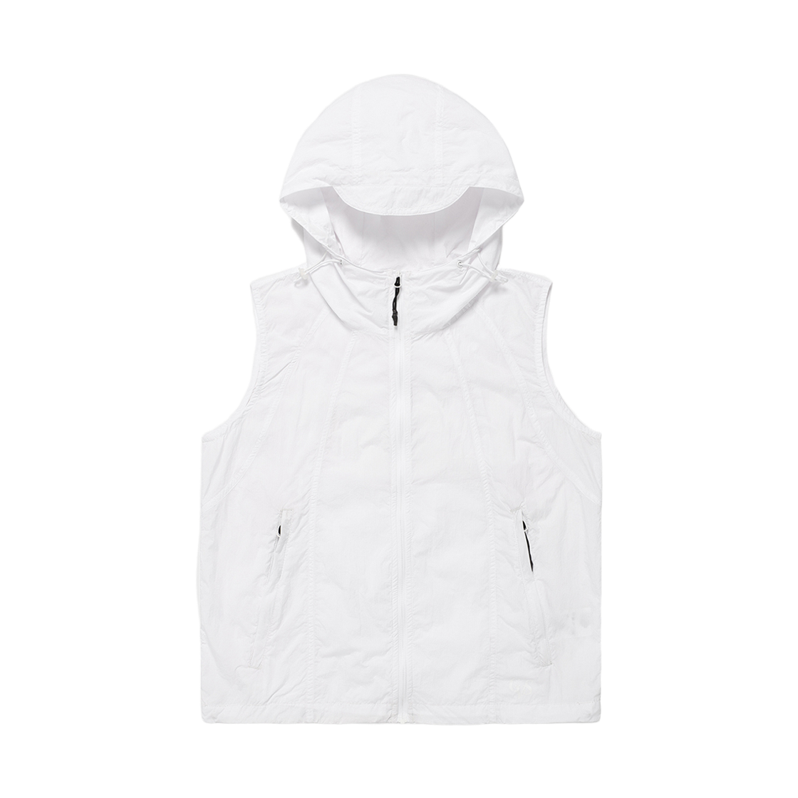 카비시 W 후디드 베스트 윈드브레이커 화이트(CAVISH W Hooded Vest Wind Breaker White)