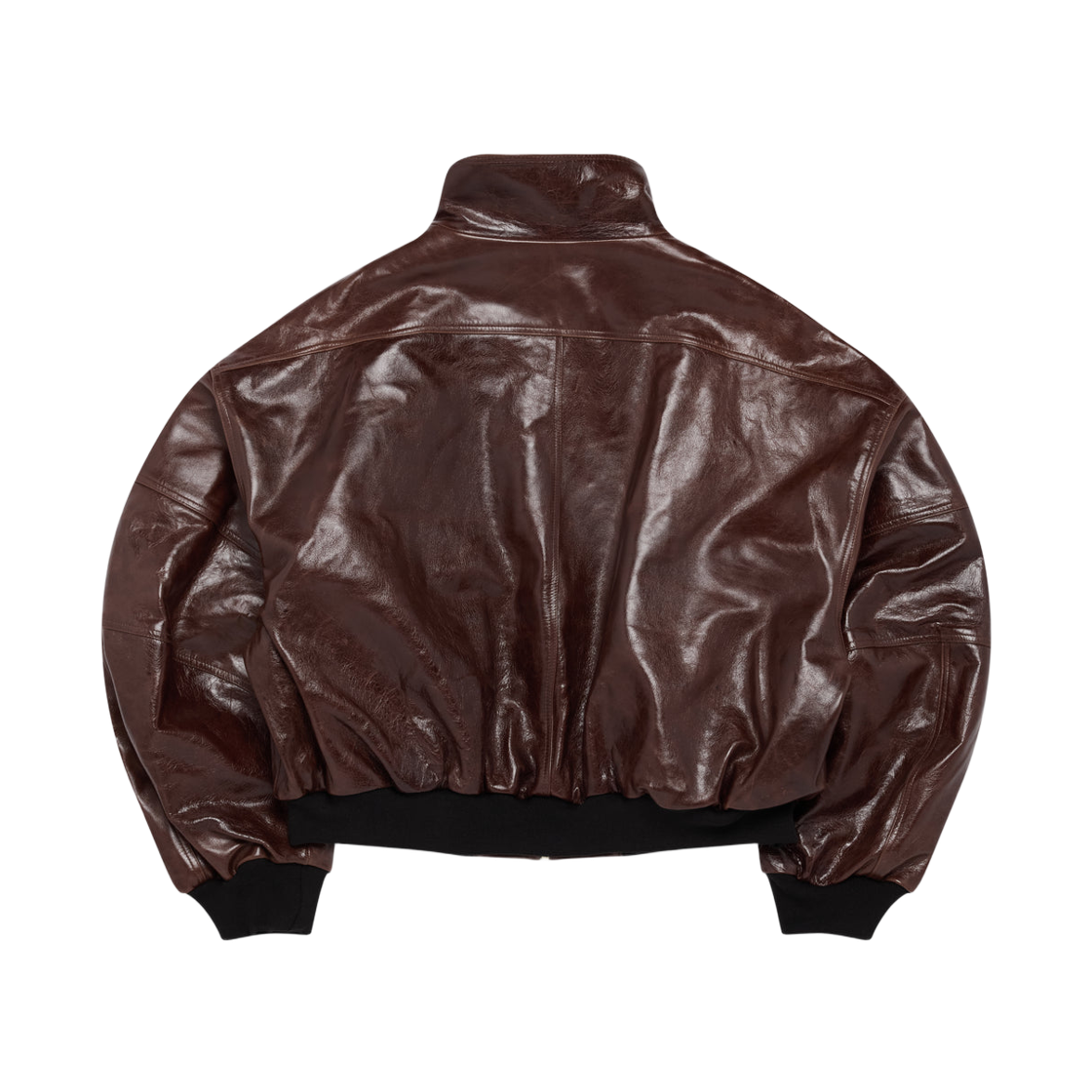 윌리 차바리아 러프 라이더 레더 자켓 초콜릿(Willy Chavarria Ruff Rider Leather Jacket Chocolate) - 2