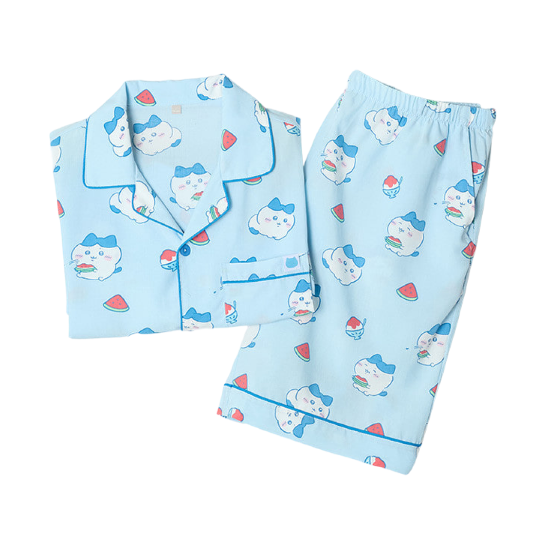 스파오 x 치이카와 숏슬리브 파자마 블루(Spao x Chiikawa Short Sleeve Pajama Blue) - 1