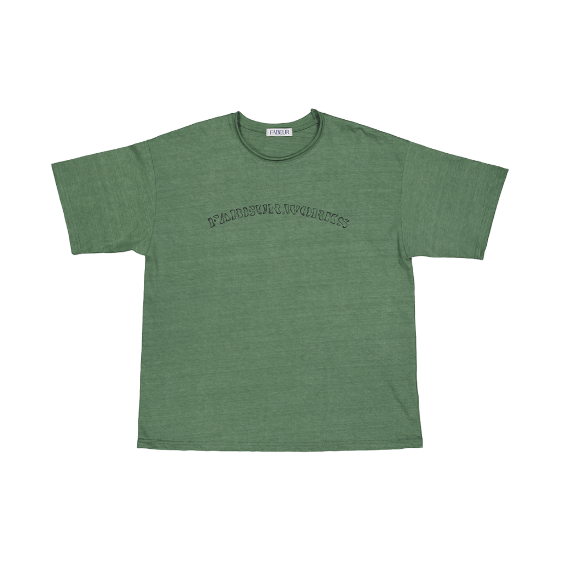 파버 빈티지 그래픽 티셔츠 그린(FABEUR Vintage Graphic T-Shirt Green) - 1