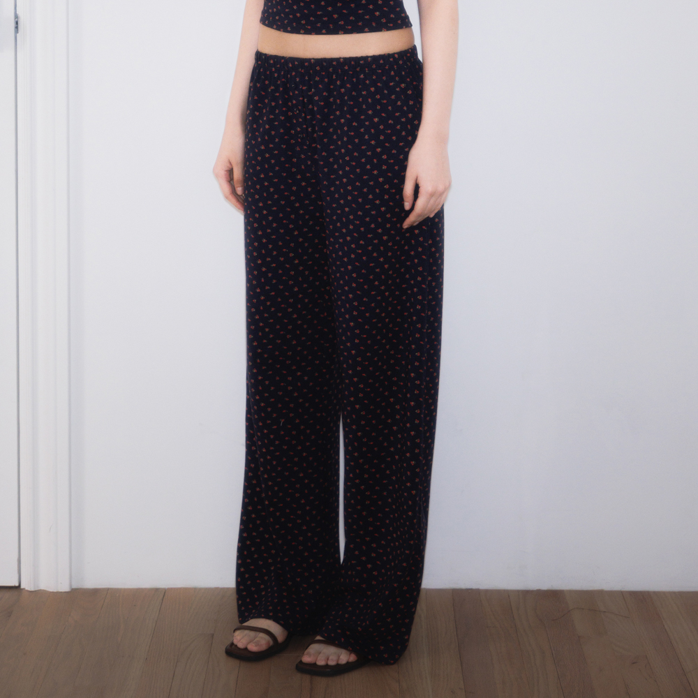 로제프란츠 로즈 앤 베리 라운지 팬츠 로즈 네이비(Rosefrantz Rose & Berry Lounge Pants [Rose Navy]) - 3