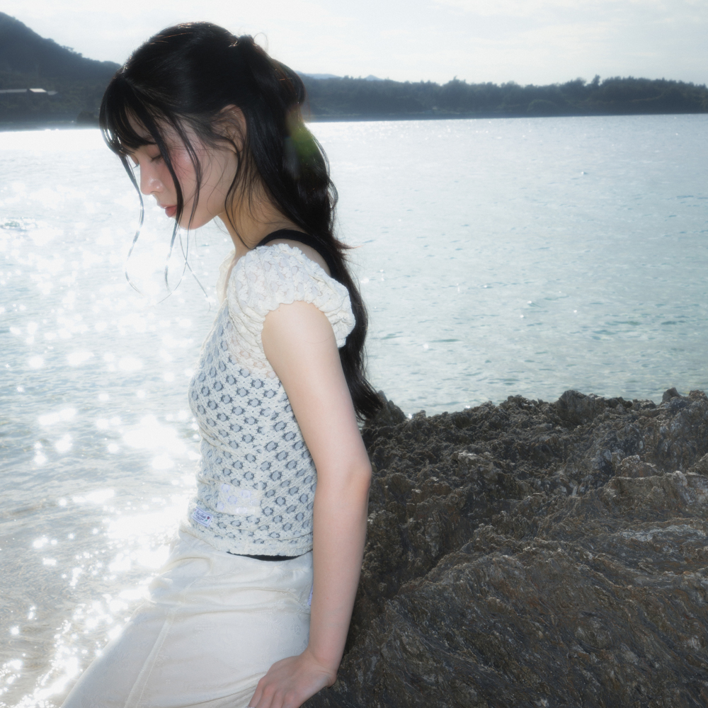 로제프란츠 레이스 셔링 크롭 티셔츠 크림(Rosefrantz Lace Shirring Crop T-shirt [Cream]) - 4