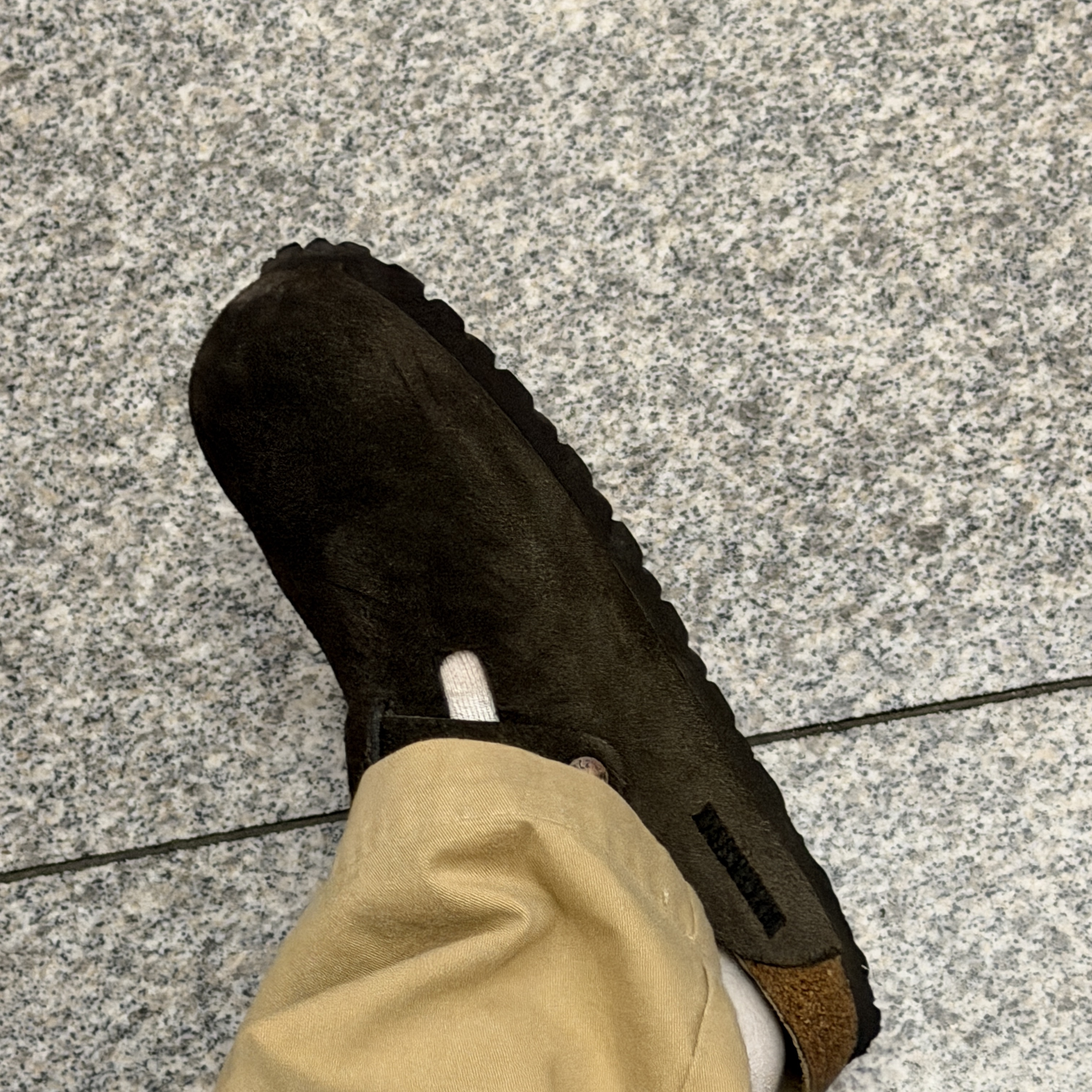 Birkenstock Boston Soft Footbed Mocha - Regular 착용 스타일