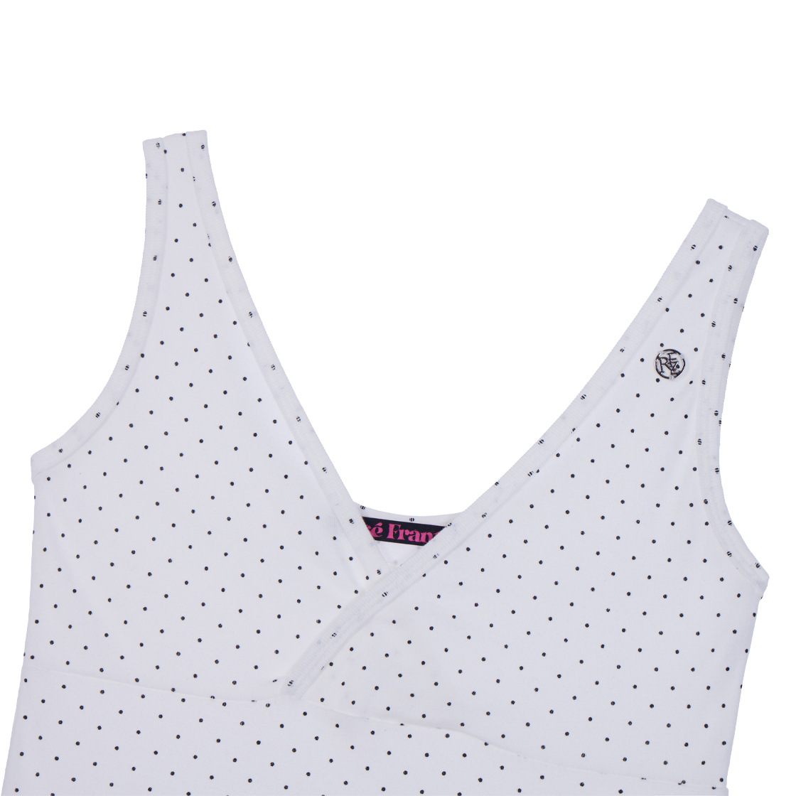 로제프란츠 도트 브이넥 레이어드 슬리브리스 화이트(Rosefrantz Dot V-neck Layered Sleeveless [White]) - 2