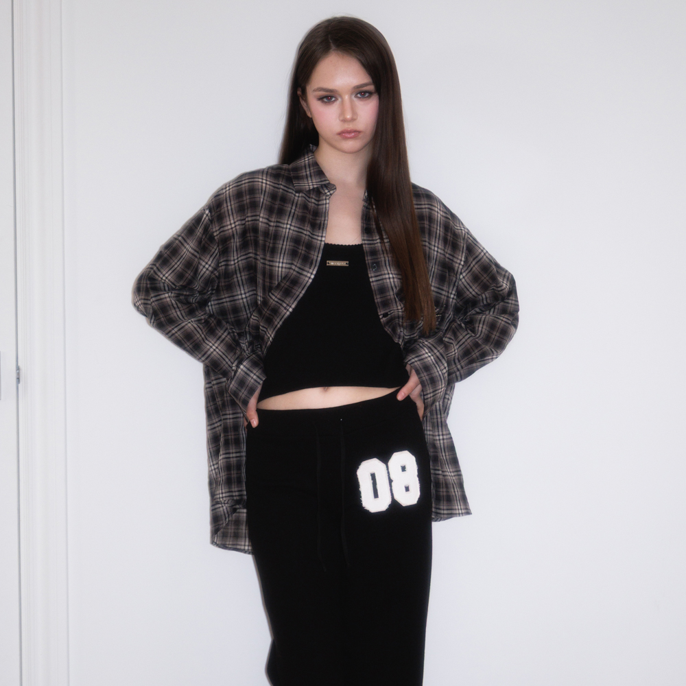 로제프란츠 시스루 체크 오버핏 셔츠 블랙(Rosefrantz See-through Check Overfit Shirt [Black]) - 3