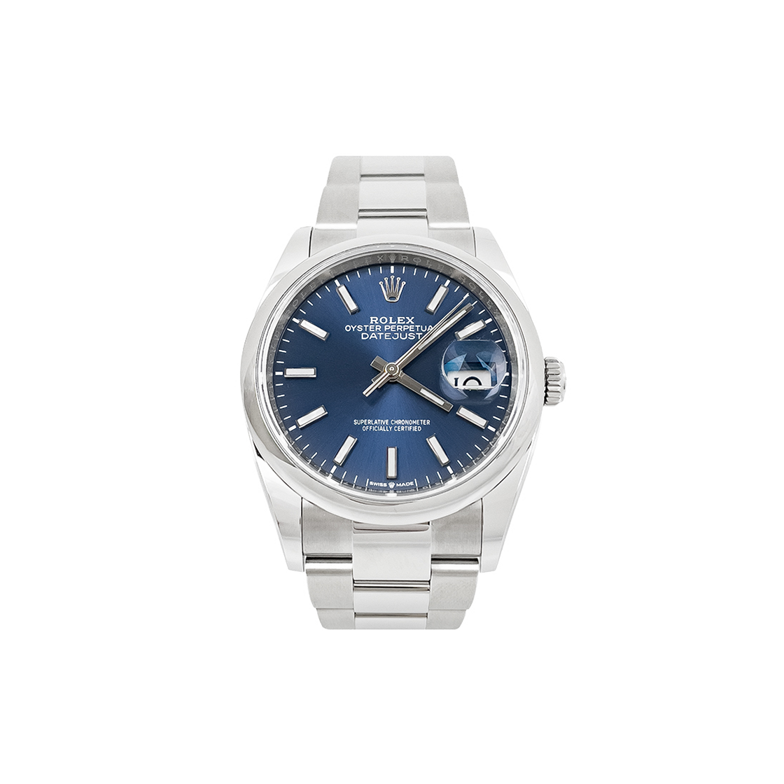 롤렉스 데이저스트36 스틸 브라이트블루 다이얼 (6RR0010)(Rolex Datejust Steel Bright Blue Dial (6RR0010))