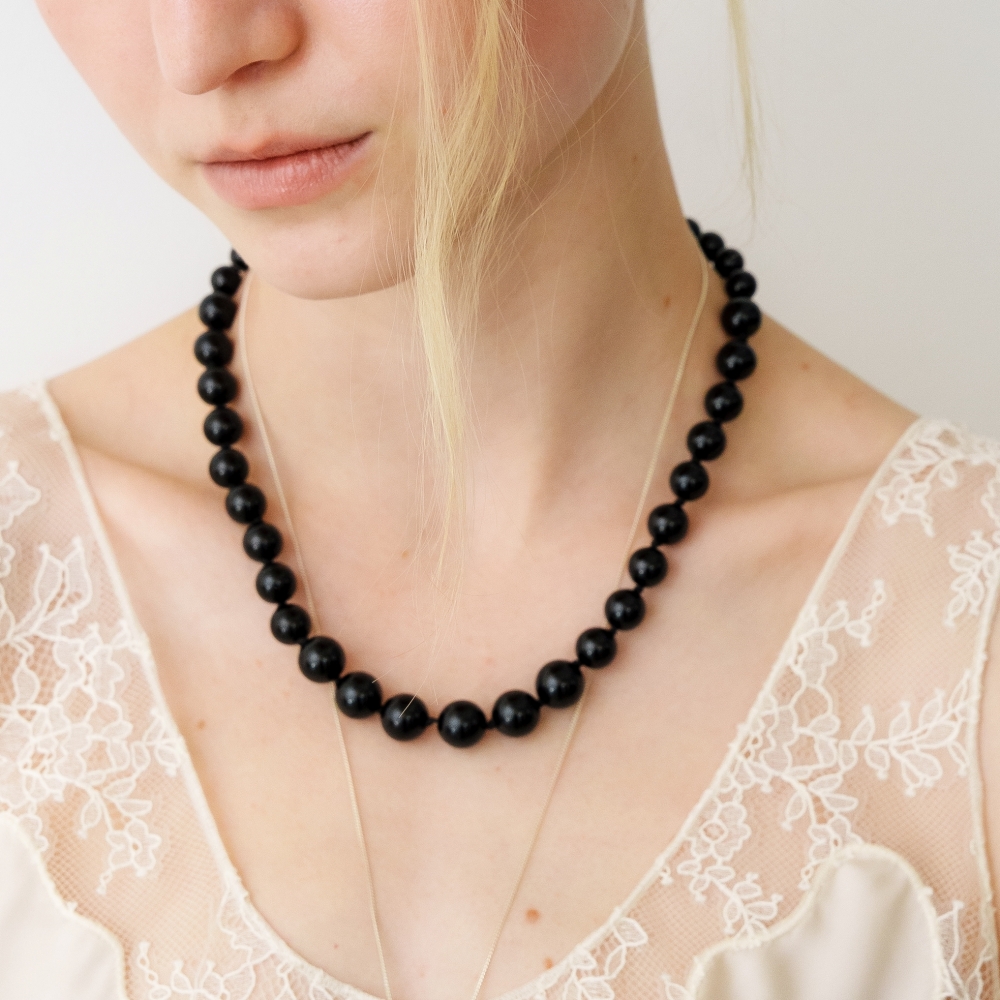 러브미몬스터 빅 위시 오닉스 목걸이 블랙(lovememonster Big Wish Onyx Necklace BLACK) - 5