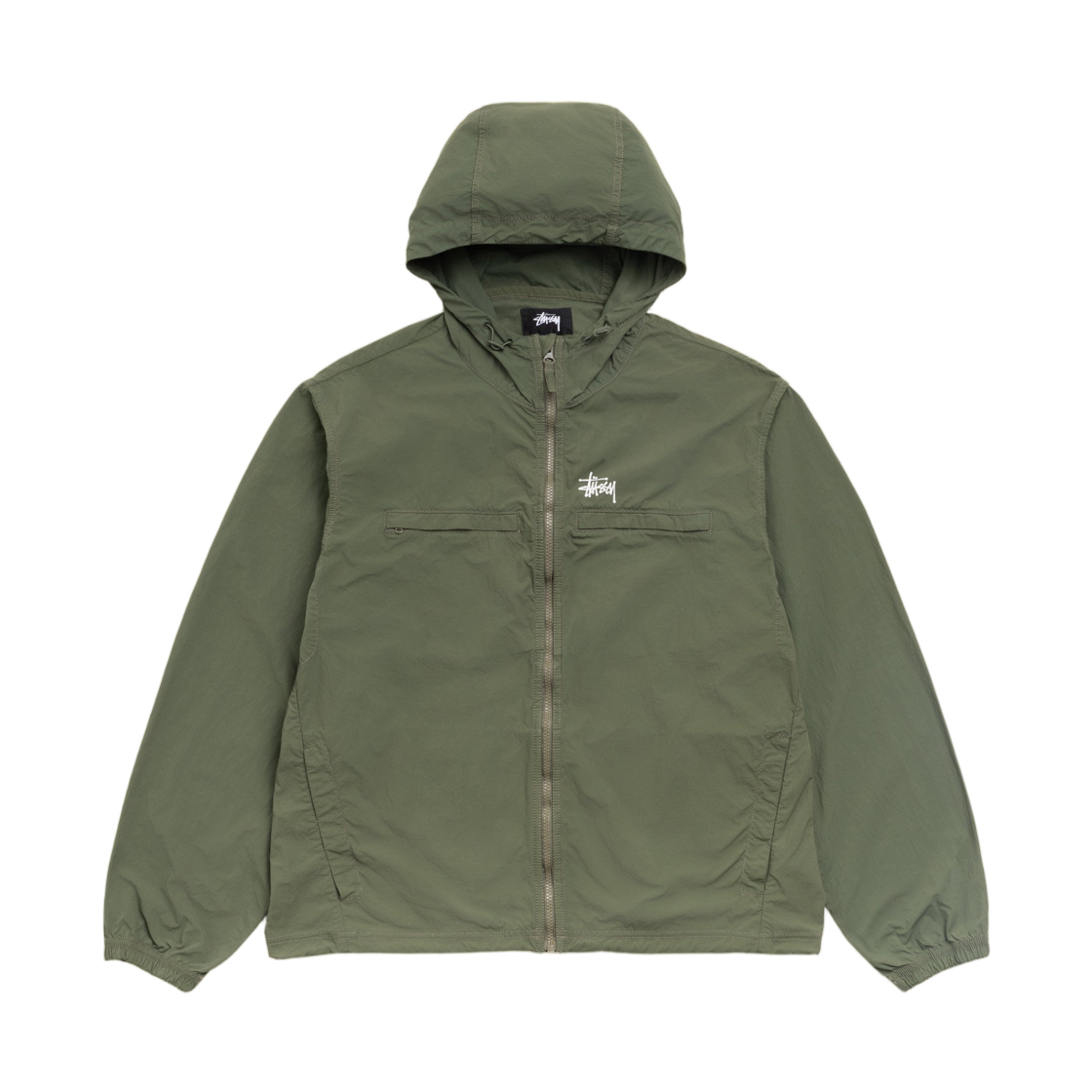 115900 Stussy Lightweight Hooded Jacket Olive