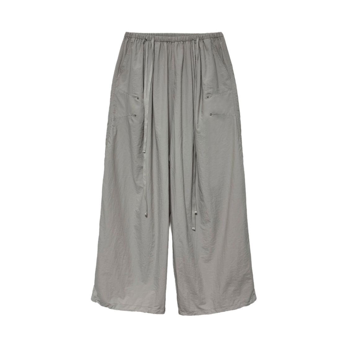 준수이 오리진 엔티티 07 로우라이즈 드로스트링 팬츠 그레이(JUNSUI ORIGIN ENT07 Low-rise Drawstring Pants Gray)