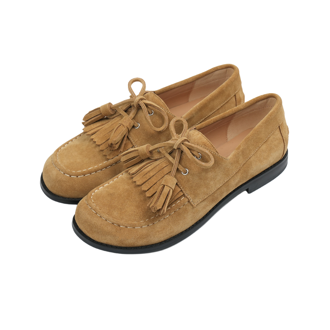 그린버터 카우 레더 클리테 로퍼 샌드 베이지(Greenbutter Cow Leather Kiltie Loafer Sand Beige) - 1