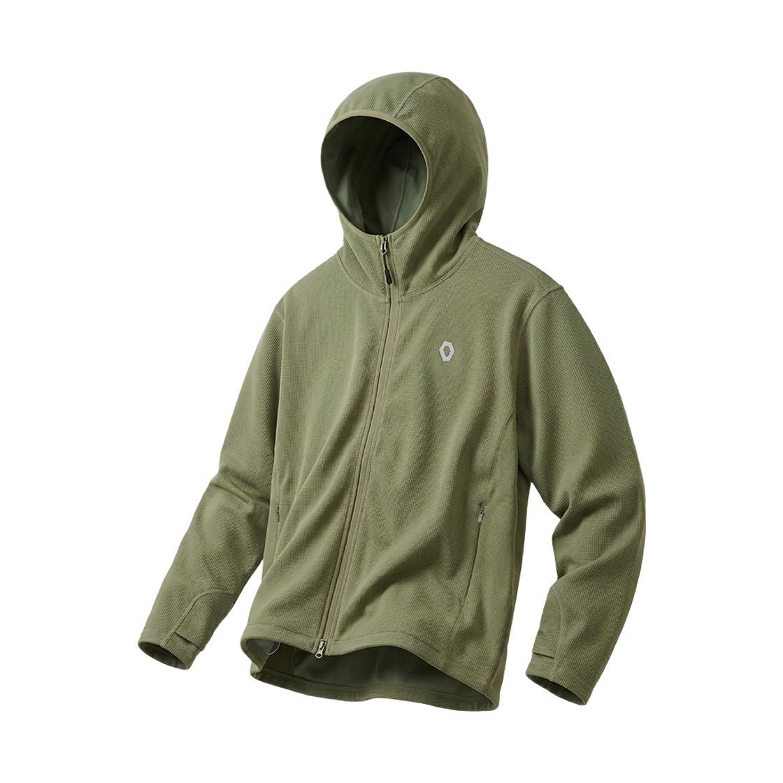 에프씨엠엠 스포츠 컴포트 와플 후드 집업 자켓 세이지 그린(FCMM SPORT Comfort Waffle Hood Zip-Up Jacket Sage Green)