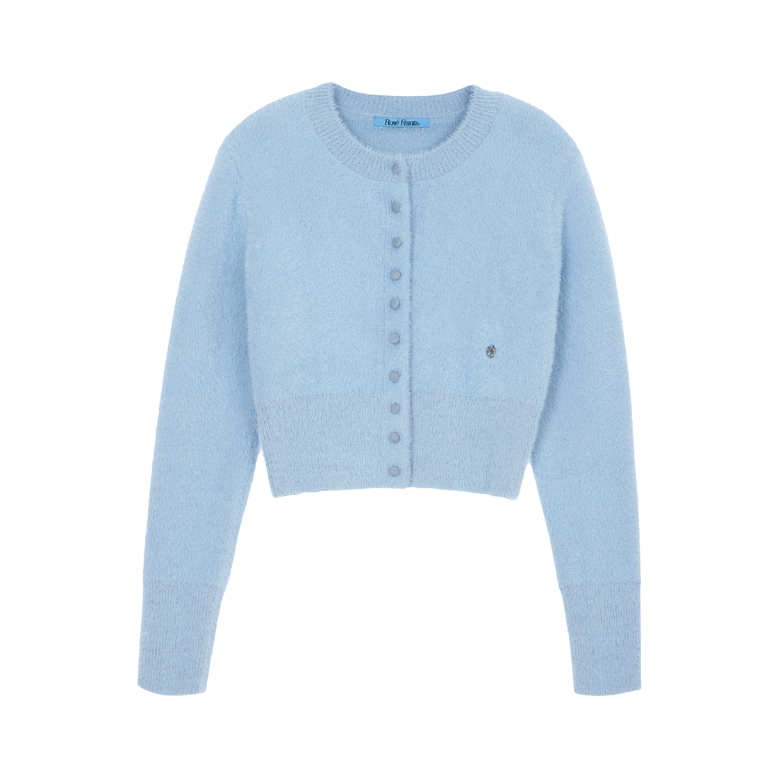 RS24FCD101SBL Rosefrantz Fur Round Cardigan [Sky blue]