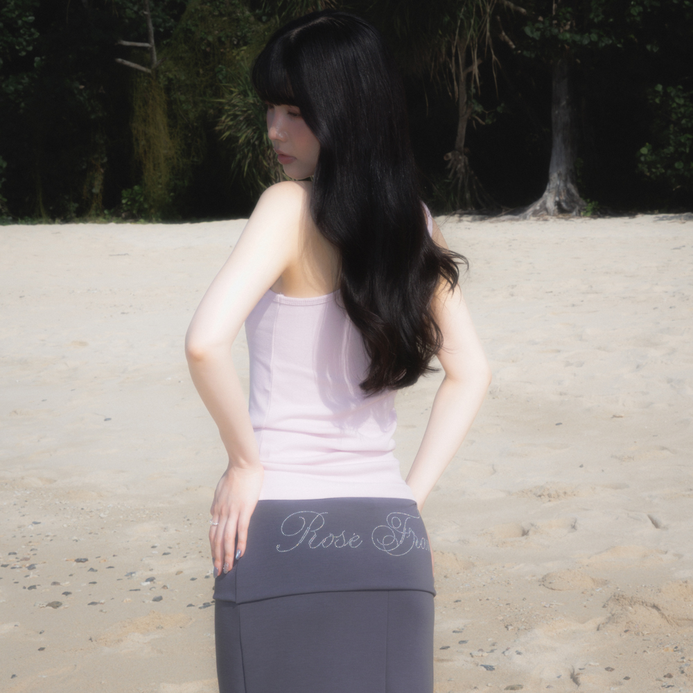 로제프란츠 폴딩 웨이스트 맥시 롱 스커트 그레이(Rosefrantz Folding Waist Maxi Long Skirt [Gray]) - 3