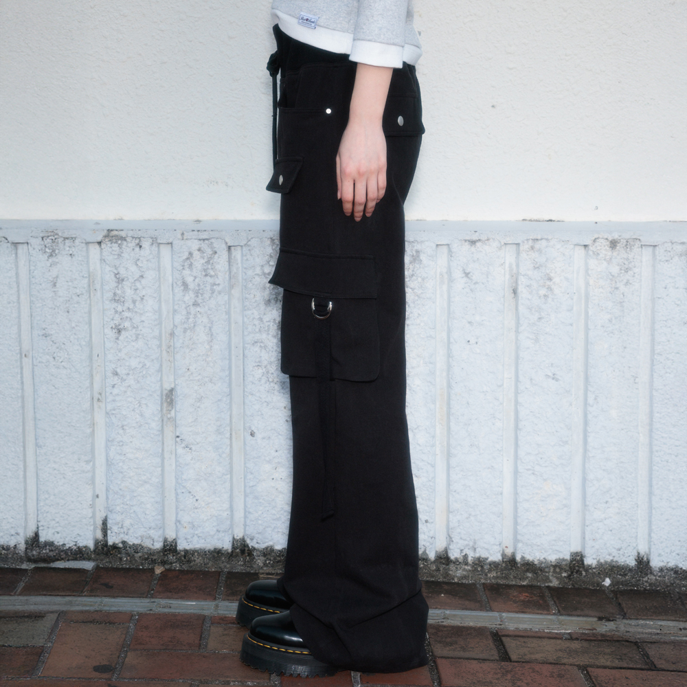 로제프란츠 카고 슬림 부츠컷 팬츠 블랙(Rosefrantz Cargo Slim Bootcut Pants [Black]) - 6