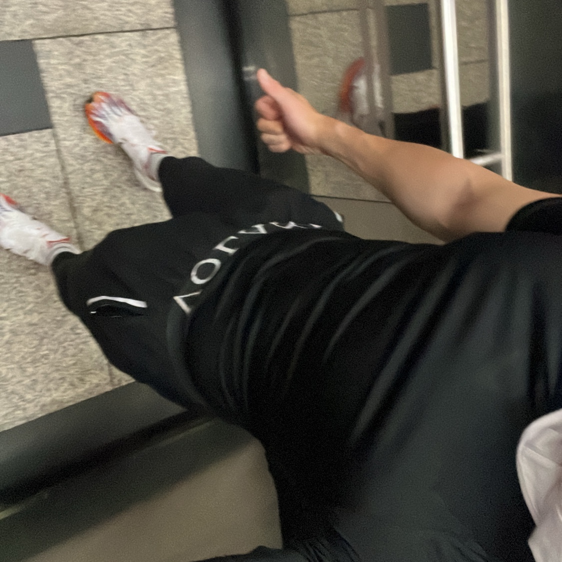 Nike ZoomX Vaporfly Next% 3 PRM White Habanero Red 착용 스타일 - 2