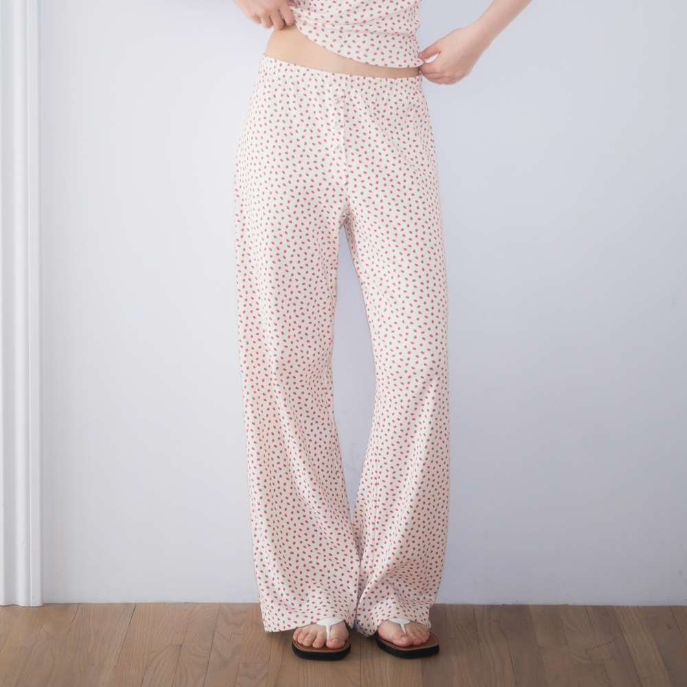 로제프란츠 로즈 앤 베리 라운지 팬츠 아이보리(Rosefrantz Rose & Berry Lounge Pants [Ivory]) - 4