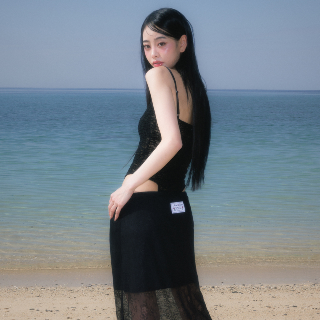 로제프란츠 레이스 로우라이즈 롱 스커트 블랙(Rosefrantz Lace Lowrise Long Skirt [Black]) - 3