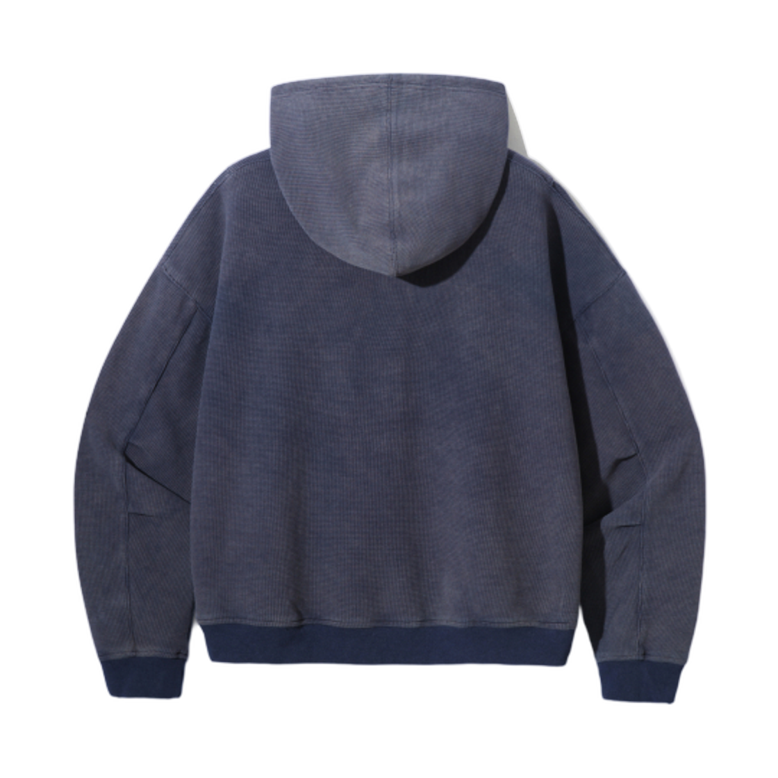 디미트리블랙 에센셜 피그먼트 와플 후드 티셔츠 네이비(Dimitri Black Essential Pigment Waffle Hooded T-Shirt Navy) - 2