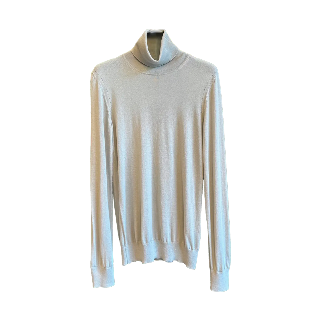 (W) 로로 피아나 캐시미어 터틀넥 니트 그레이((W) Loro Piana Cashmere Turtleneck Knit Grey)