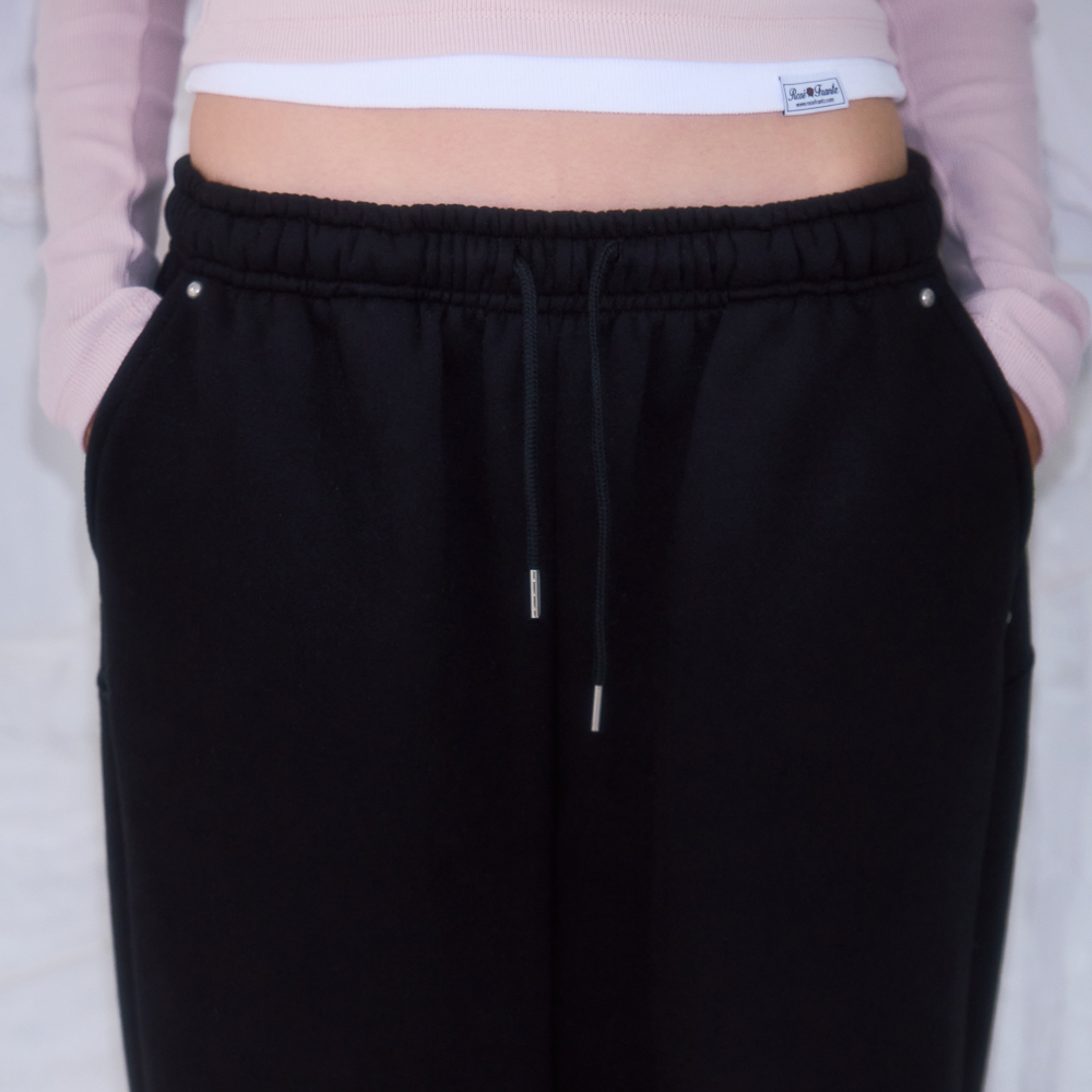 로제프란츠 백 포인트 투웨이 스웻팬츠 블랙(Rosefrantz Back Point 2Way Sweatpants [Black]) - 5