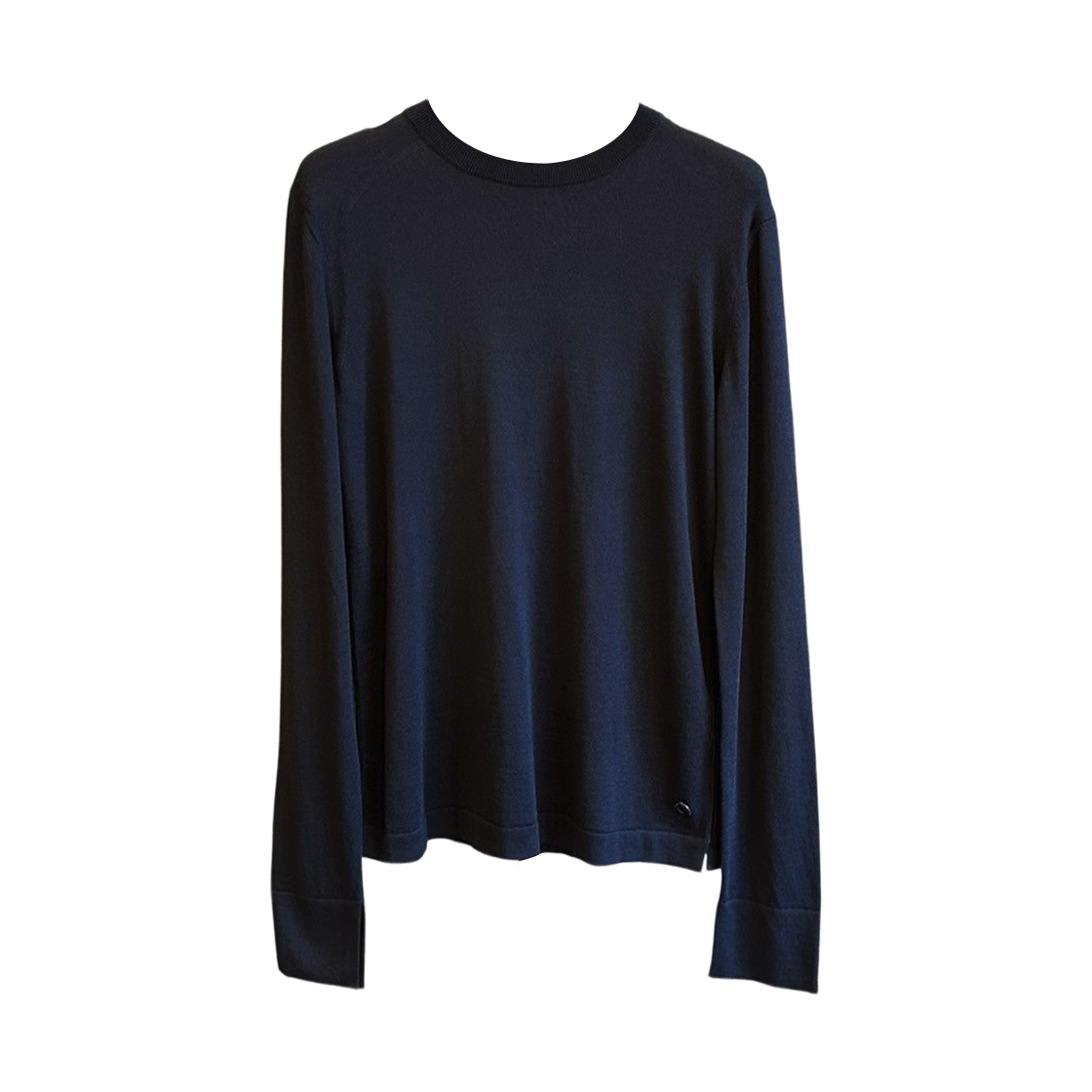 (W) 로로 피아나 벤토텐 크루넥 니트 블루 네이비((W) Loro Piana Ventotene Crewneck Knit Blue Navy) - 1