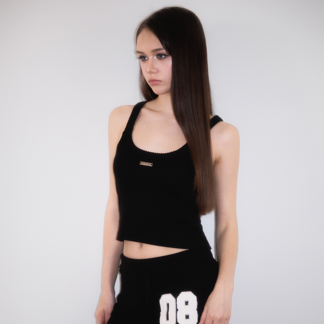 로제프란츠 소프트 펀칭 레이스 슬리브리스 블랙(Rosefrantz Soft Punching Lace Sleeveless [Black]) - 5