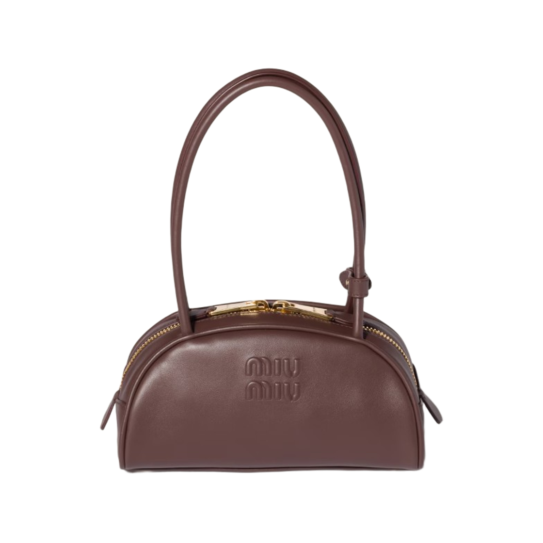 5BB192-2CRW-F0NBL Miu Miu Beau Leather Bag Brown