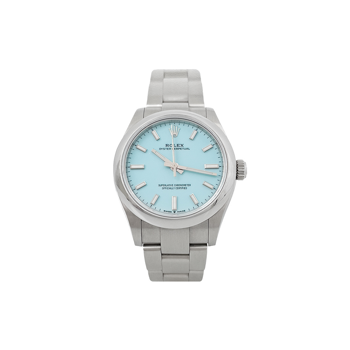 롤렉스 오이스터 퍼페츄얼31 스틸 터콰이즈블루 다이얼 (6RR0014)(Rolex Oyster Perpetual Steel Turquoise Blue Dial (6RR0014))