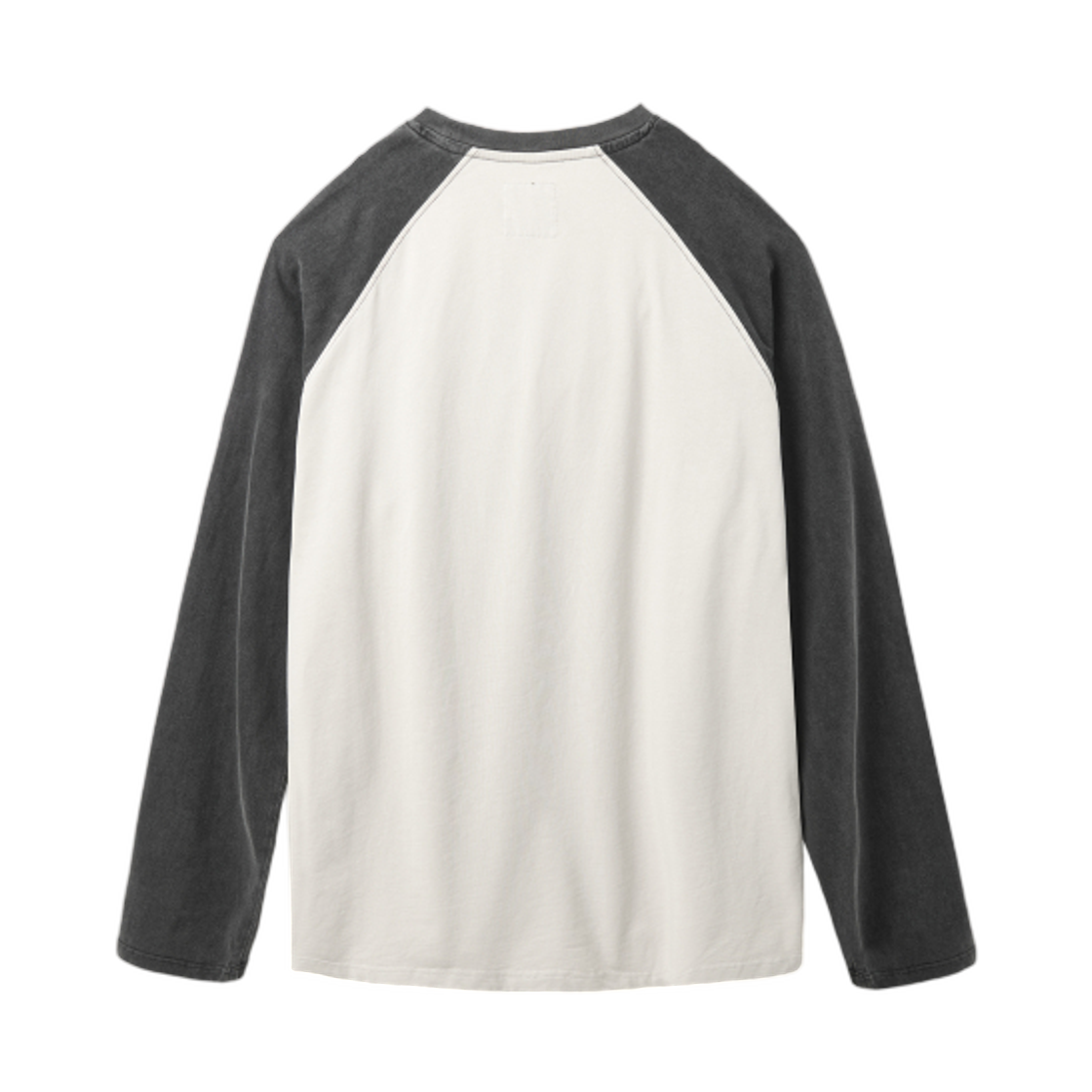 디미트리블랙 래글런 컬러 블록 피그먼트 아트워크 티셔츠 크림 블랙(Dimitri Black Raglan Color Block Pigment Artwork T-Shirt Cream Black) - 2