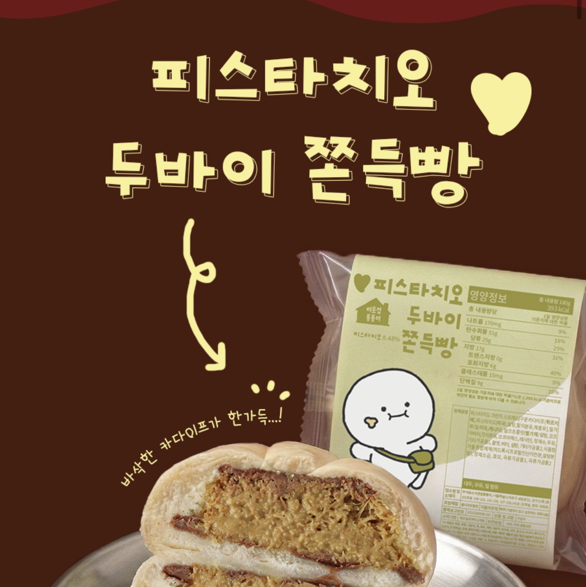 [KREAM 단독] Tongtong Pistachio Dubai Chewy Bread Tasting Set 착용 스타일