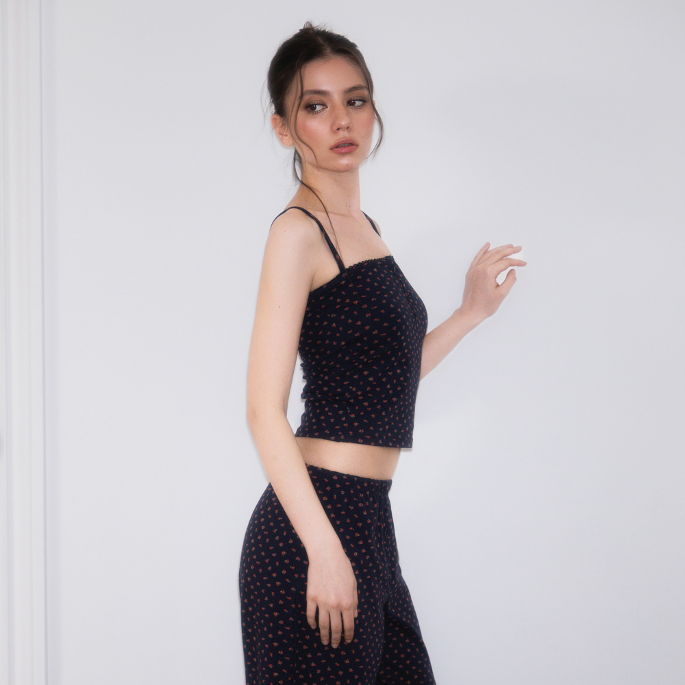 로제프란츠 로즈 앤 베리 라운지 슬리브리스 로즈 네이비(Rosefrantz Rose & Berry Lounge Sleeveless [Rose Navy]) - 2